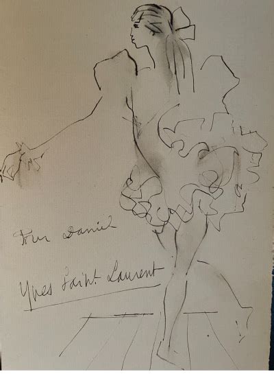 dessin yves saint laurent achat